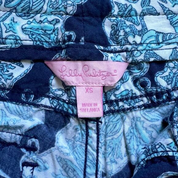 Lilly Pulitzer Pippa Flare Y2K Low Rise Pants in Hey Sailor Size XS - Picture 9 of 10